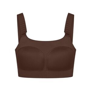 Nike x Skims Matte Wide Strap Bra - NWT - Dark Sepia - 32ddd